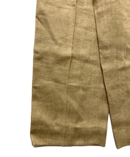 Curensology（カレンソロジー）Curensology (カレンソロジー) BONOTTO リネン混テーパードパンツ ベージュ サイズ:38の古着・服飾アイテム