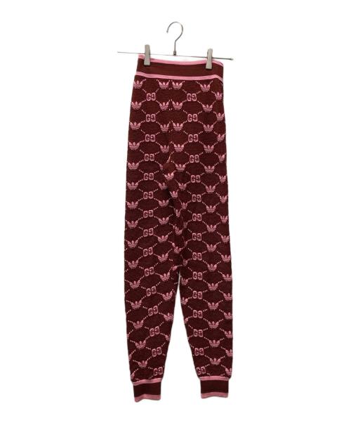 GUCCI（グッチ）GUCCI (グッチ) adidas (アディダス) ジャガードパンツ ブラウン サイズ:XSの古着・服飾アイテム