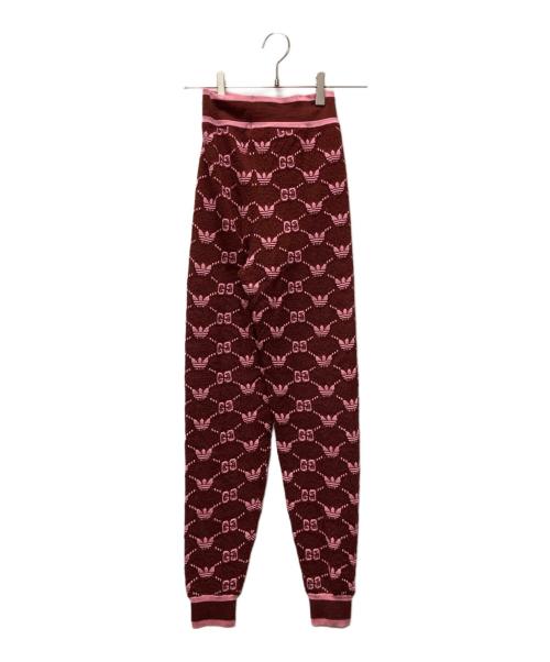 GUCCI（グッチ）GUCCI (グッチ) adidas (アディダス) ジャガードパンツ ブラウン サイズ:XSの古着・服飾アイテム