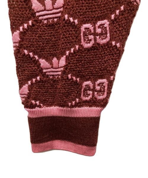 GUCCI（グッチ）GUCCI (グッチ) adidas (アディダス) ジャガードパンツ ブラウン サイズ:XSの古着・服飾アイテム