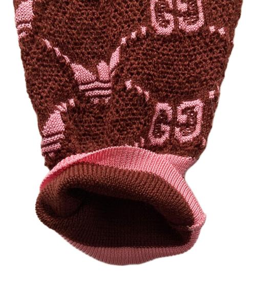 GUCCI（グッチ）GUCCI (グッチ) adidas (アディダス) ジャガードパンツ ブラウン サイズ:XSの古着・服飾アイテム
