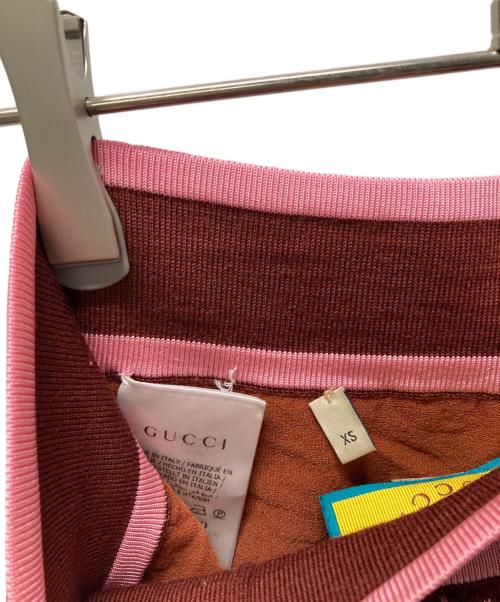 GUCCI（グッチ）GUCCI (グッチ) adidas (アディダス) ジャガードパンツ ブラウン サイズ:XSの古着・服飾アイテム