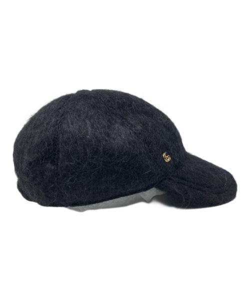 GUCCI（グッチ）GUCCI (グッチ) モヘアキャップ ブラックの古着・服飾アイテム