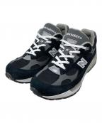 NEW BALANCEニューバランス）の古着「992ローカットスニーカー」｜ブラック×グレー