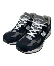 NEW BALANCE（ニューバランス）の古着「992ローカットスニーカー」｜ブラック×グレー