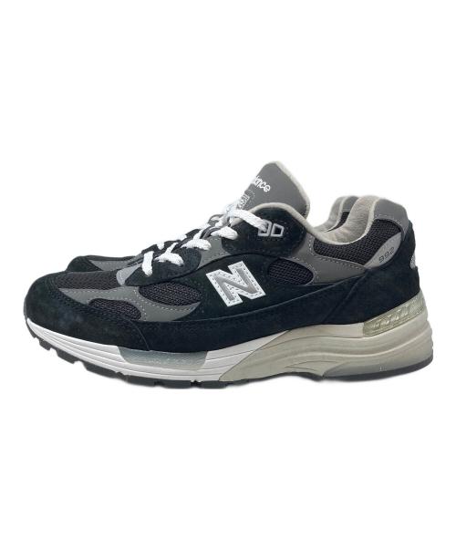 NEW BALANCE（ニューバランス）NEW BALANCE (ニューバランス) 992ローカットスニーカー ブラック×グレー サイズ:25cmの古着・服飾アイテム