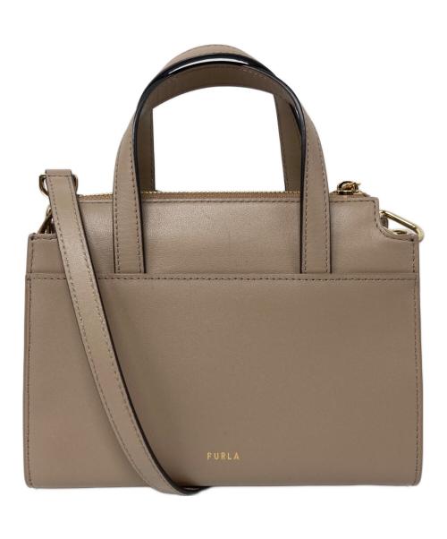 FURLA（フルラ）FURLA (フルラ) ヌーヴォラ ミニボストンバッグ ベージュの古着・服飾アイテム