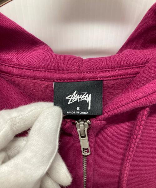 stussy（ステューシー）stussy (ステューシー) ジップパーカー ピンク サイズ:Sの古着・服飾アイテム