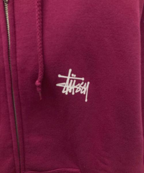 stussy（ステューシー）stussy (ステューシー) ジップパーカー ピンク サイズ:Sの古着・服飾アイテム