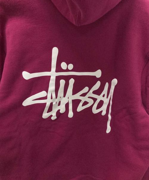 stussy（ステューシー）stussy (ステューシー) ジップパーカー ピンク サイズ:Sの古着・服飾アイテム