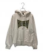 stussyステューシー）の古着「プリントパーカー」｜ベージュ