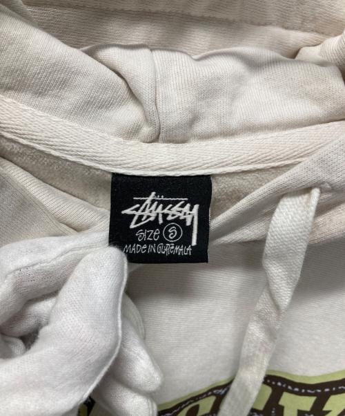 stussy（ステューシー）stussy (ステューシー) プリントパーカー ベージュ サイズ:Sの古着・服飾アイテム