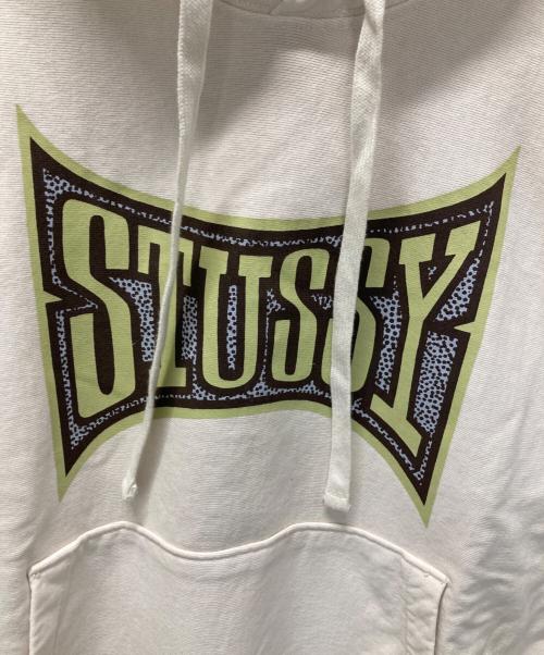stussy（ステューシー）stussy (ステューシー) プリントパーカー ベージュ サイズ:Sの古着・服飾アイテム