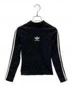 adidas×BALENCIAGAアディダス×バレンシアガ）の古着「ロゴプリントカットソー」｜ブラック