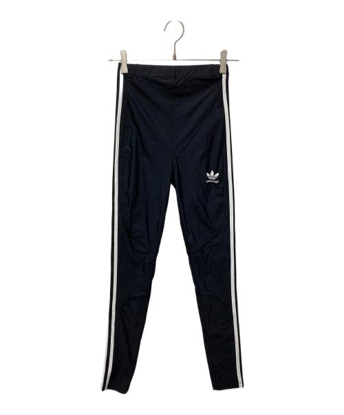 adidas（アディダス）adidas (アディダス) BALENCIAGA (バレンシアガ) STRETCH LEGGINGS/ストレッチナイロンレギンスパンツ ブラック サイズ:SIZE 34の古着・服飾アイテム