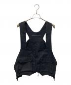 My Beautiful Landletマイビューティフルランドレット）の古着「horse cloth backpack vest」｜ブラック