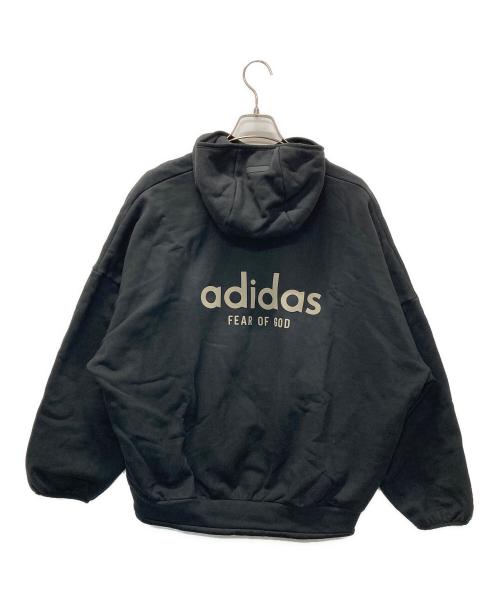 adidas（アディダス）adidas (アディダス) FEAR OF GOD (フィア・オブ・ゴッド) Heavy Fleece Hoodie ブラック サイズ:XLの古着・服飾アイテム