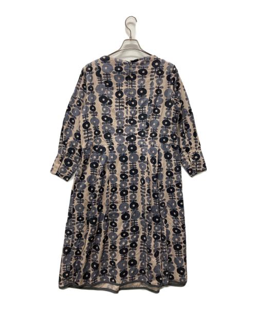 GRANDMA MAMA DAUGHTER（グランマママドーター）GRANDMA MAMA DAUGHTER (グランマママドーター) 花柄ワンピース ベージュ サイズ:2の古着・服飾アイテム
