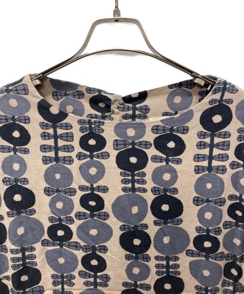 GRANDMA MAMA DAUGHTER（グランマママドーター）GRANDMA MAMA DAUGHTER (グランマママドーター) 花柄ワンピース ベージュ サイズ:2の古着・服飾アイテム
