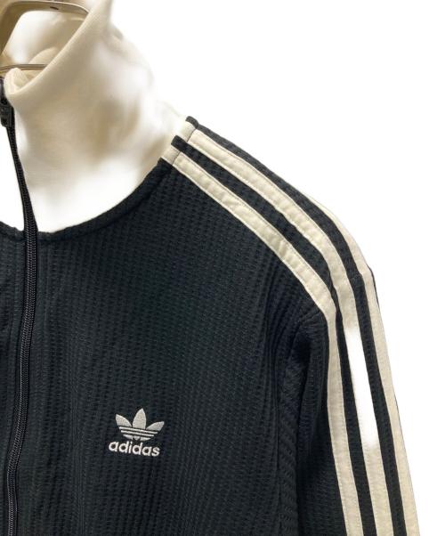 adidas（アディダス）adidas (アディダス) ワッフル クラシック トラックトップ ブラック サイズ:XL 未使用品の古着・服飾アイテム
