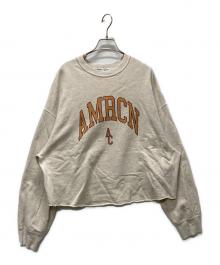 Americana（アメリカーナ）の古着「ショート丈カットオフスウェット」｜ベージュ