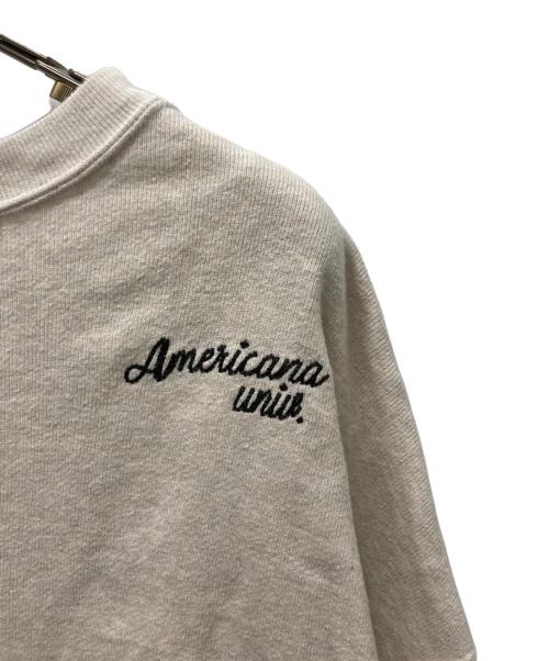 Americana（アメリカーナ）Americana (アメリカーナ) ショート丈カットオフスウェット ベージュ サイズ:表記無しの古着・服飾アイテム