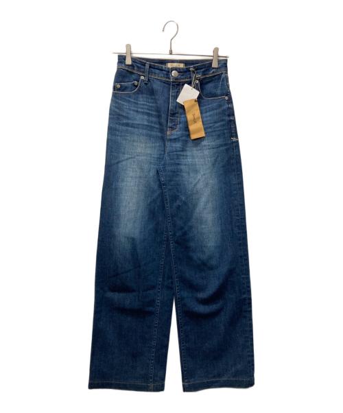 YANUK（ヤヌーク）YANUK (ヤヌーク) リリスワイドストレートデニムパンツ インディゴ サイズ:23 未使用品の古着・服飾アイテム