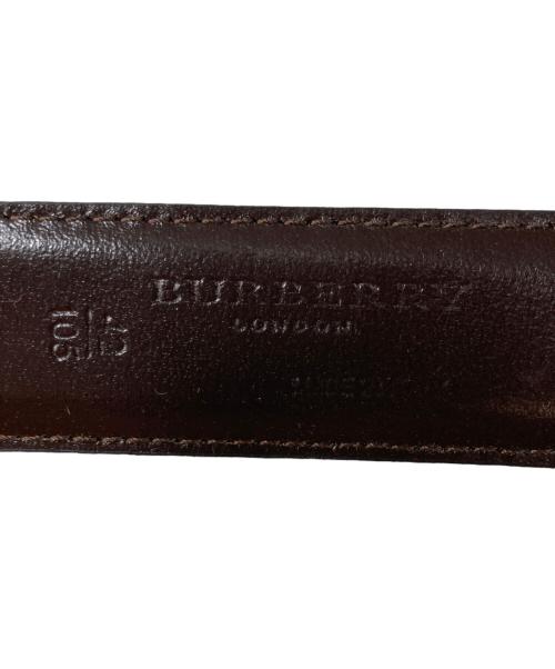 BURBERRY LONDON（バーバリーロンドン）BURBERRY LONDON (バーバリーロンドン) レザーベルト ブラックの古着・服飾アイテム