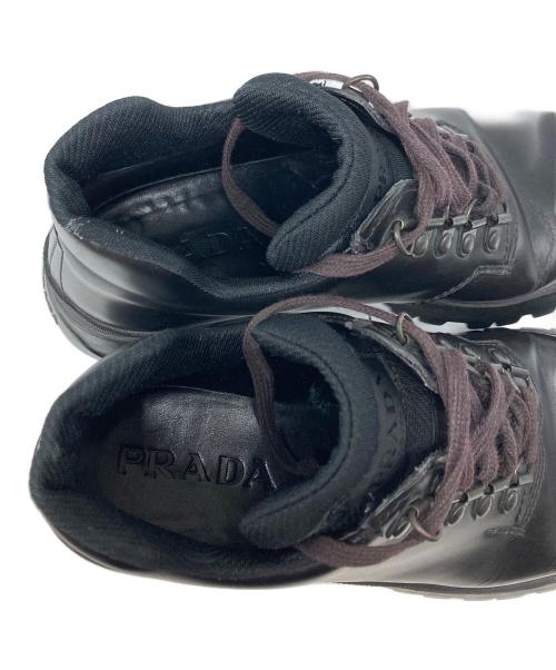 PRADA（プラダ）PRADA (プラダ) トレッキングブーツ ブラック サイズ:SIZE 36 1/2の古着・服飾アイテム