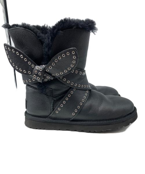 UGG（アグ）UGG (アグ) MABEL BAILEY BOW ブラック サイズ:24cmの古着・服飾アイテム