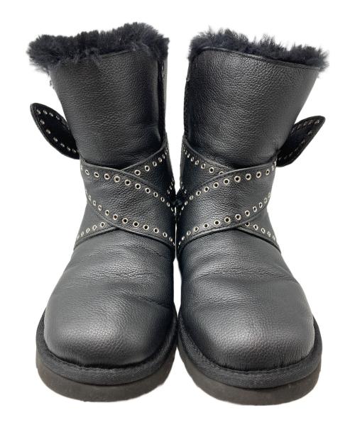 UGG（アグ）UGG (アグ) MABEL BAILEY BOW ブラック サイズ:24cmの古着・服飾アイテム