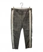 NEIL BARRETTニールバレット）の古着「SLIM FIT サイドラインスラックス」｜グレー