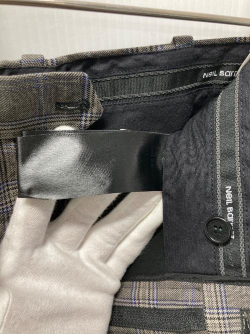 NEIL BARRETT（ニールバレット）NEIL BARRETT (ニールバレット) SLIM FIT サイドラインスラックス グレー サイズ:不明の古着・服飾アイテム