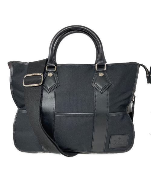 Vivienne Westwood（ヴィヴィアンウエストウッド）Vivienne Westwood (ヴィヴィアンウエストウッド) 2WAYビジネスバッグ ブラックの古着・服飾アイテム