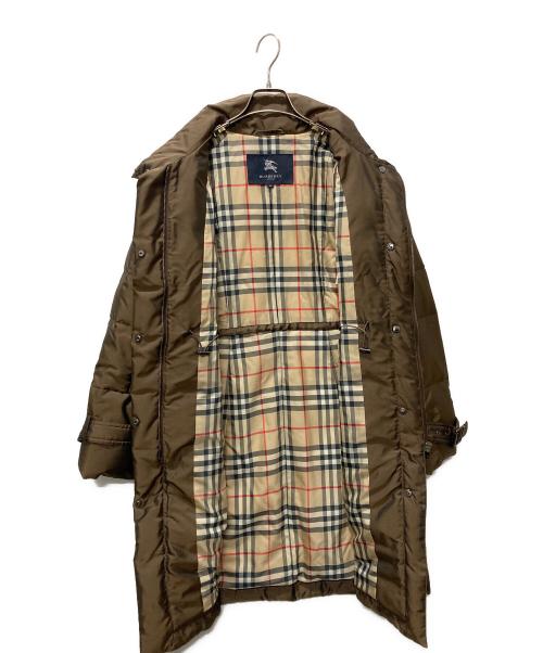 BURBERRY LONDON（バーバリーロンドン）BURBERRY LONDON (バーバリーロンドン) 裏地ノヴァチェック柄ダウンコート ブラウン サイズ:Mの古着・服飾アイテム