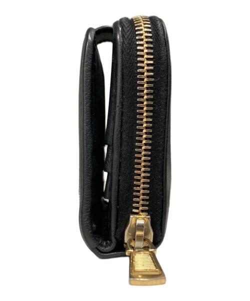 Yves Saint Laurent（イヴサンローラン）Yves Saint Laurent (イヴサンローラン) ラウンドファスナー2つ折り財布 ブラックの古着・服飾アイテム