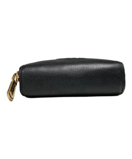 Yves Saint Laurent（イヴサンローラン）Yves Saint Laurent (イヴサンローラン) ラウンドファスナー2つ折り財布 ブラックの古着・服飾アイテム