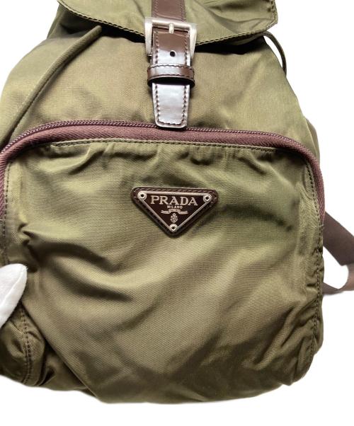 PRADA（プラダ）PRADA (プラダ) ナイロンリュック オリーブの古着・服飾アイテム