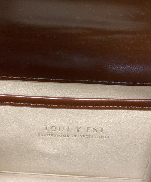 TOUT Y EST（トゥティエ）TOUT Y EST (トゥティエ) ポルメ ミニバッグ ブラウンの古着・服飾アイテム