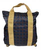 MARNI×PORTERマルニ×ポーター）の古着「2WAYトートバッグ」｜ネイビー×ブラウン×ベージュ