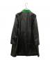 JEAN LOUIS SCHERRER (ジャンルイ シェレル) ラムレザーコート ブラック×グリーン サイズ:F：7000円