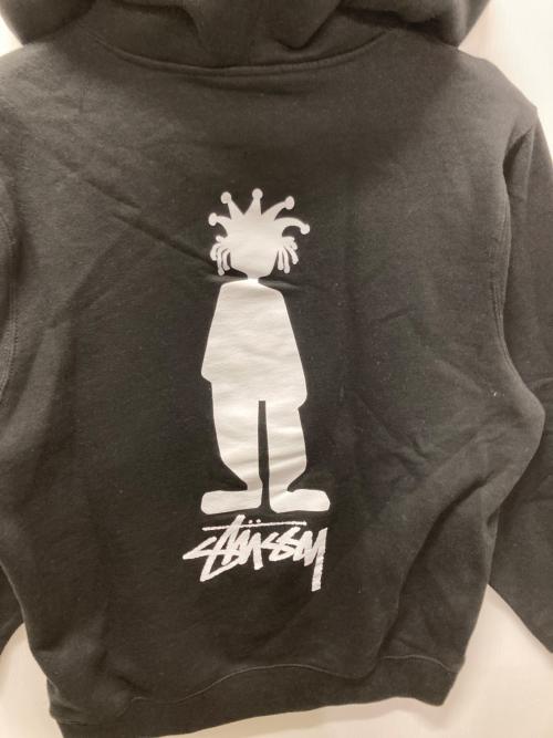 stussy（ステューシー）stussy (ステューシー) シャドーマンプリントパーカー ブラック サイズ:Sの古着・服飾アイテム