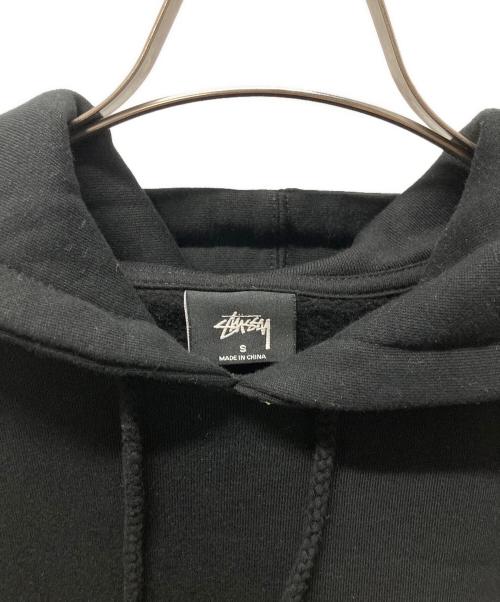 stussy（ステューシー）stussy (ステューシー) シャドーマンプリントパーカー ブラック サイズ:Sの古着・服飾アイテム