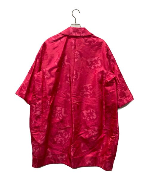 COMME des GARCONS（コムデギャルソン）COMME des GARCONS (コムデギャルソン) フラワー刺繍丸襟コート ピンク サイズ:Sの古着・服飾アイテム
