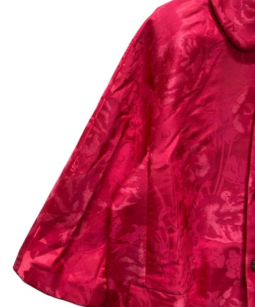 COMME des GARCONS（コムデギャルソン）COMME des GARCONS (コムデギャルソン) フラワー刺繍丸襟コート ピンク サイズ:Sの古着・服飾アイテム
