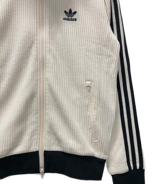 adidas Originals（アディダスオリジナル）adidas originals (アディダスオリジナル) アディカラー ワッフル クラシック トラックトップ アイボリー×ブラック サイズ:2XSの古着・服飾アイテム