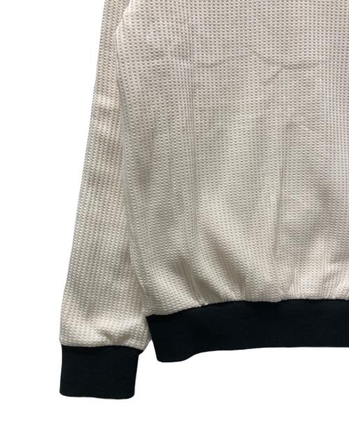 adidas Originals（アディダスオリジナル）adidas originals (アディダスオリジナル) アディカラー ワッフル クラシック トラックトップ アイボリー×ブラック サイズ:2XSの古着・服飾アイテム