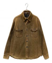 A.P.C.（アーペーセー）の古着「スエードシャツジャケット」｜ブラウン