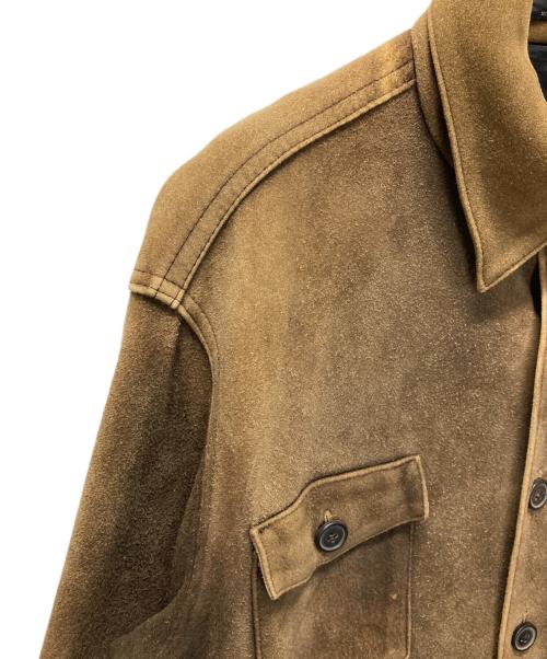 A.P.C.（アーペーセー）A.P.C. (アーペーセー) スエードシャツジャケット ブラウン サイズ:Mの古着・服飾アイテム