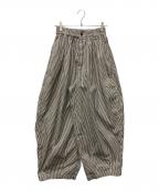 HARVESTハーヴェスト）の古着「STRIPES CIRCUS PANTS」｜ベージュ